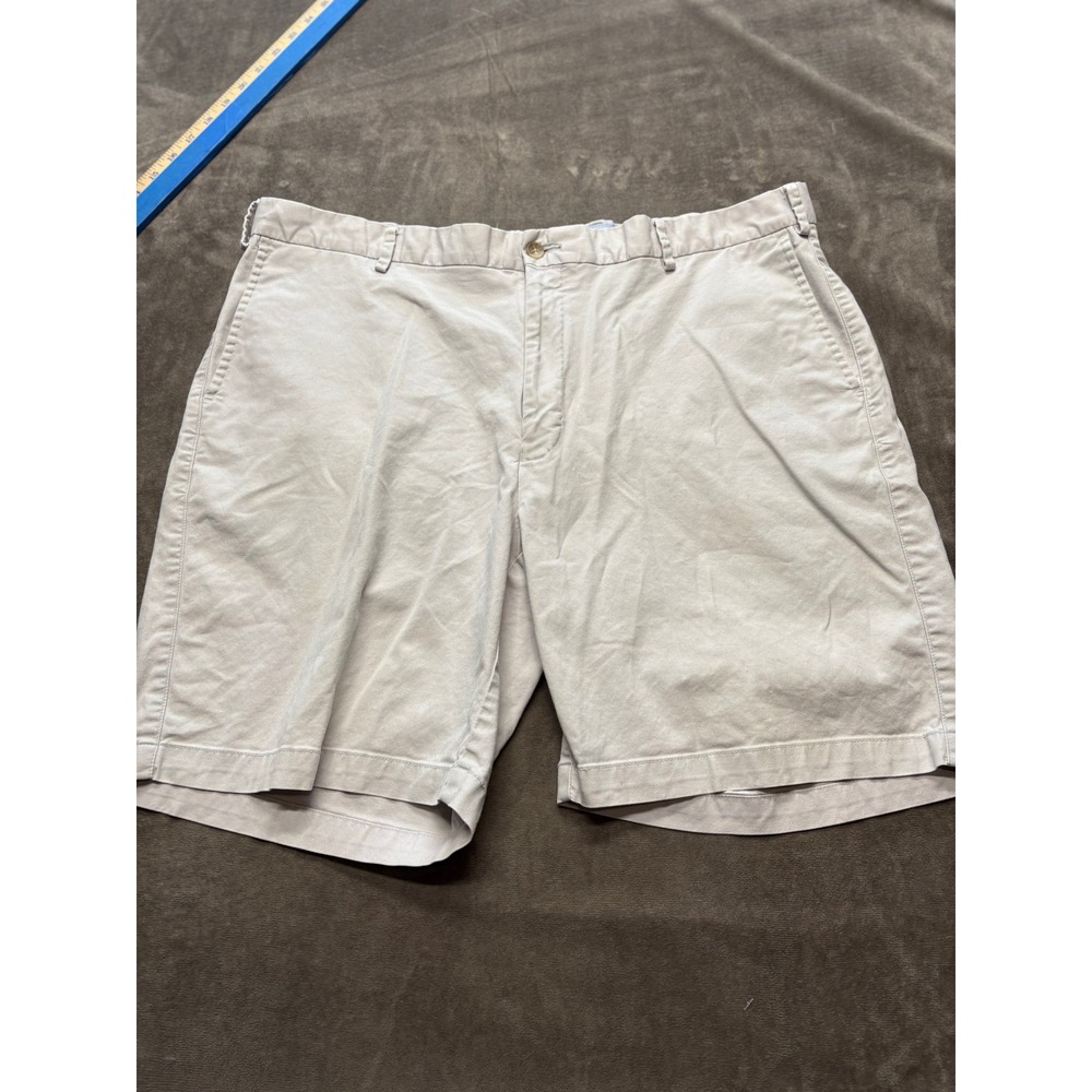 Peter Millar‎ Mens Chino Shorts Size 40 Beige Classic Fit Flat Front Casual